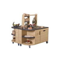 Mobile Spielküche mit Kochinsel aus Holz – „Shire Kitchen Island“ - 57232