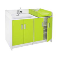 Wickelkommode Kazeo mit Badewanne Solidsurface, Wickelauflage und 4 Türen - 58441 c037 191015 pc 1000