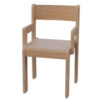 Kindergartenstuhl, Buche Massivholz natur lackiert - 6230 1002 34 1000