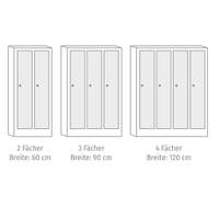 Schließfachschrank MIDI/MAXI, mit großen Türen - 770259 b