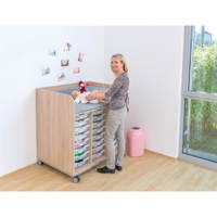 Flexeo® Wickelkommode mit 24 kleinen Boxen - 809094 n