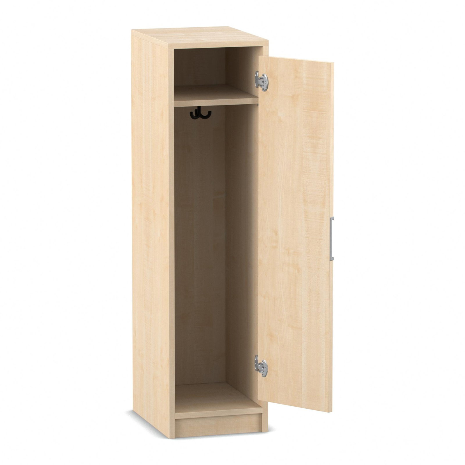 Flexeo® Garderobenschrank „Armadio“, 1 Tür, mit Fachboden, Höhe 130,4 cm