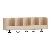 Flexeo® Hängegarderobe „Armadio“, einfache Ablage mit Haken - 809180 b