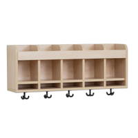 Flexeo® Hängegarderobe „Armadio“, Doppelablage, Postfach, mit Haken - 809181 a