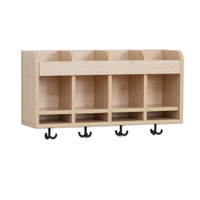 Flexeo® Hängegarderobe „Armadio“, Doppelablage, Postfach, mit Haken - 809181 i