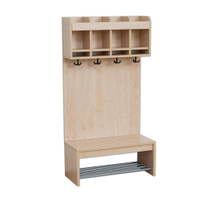 Flexeo® Hängegarderobe „Armadio“, Doppelablage, Postfach, mit Haken – Bild 6