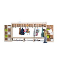 Flexeo® Hängegarderobe „Armadio“, Doppelablage, Postfach, mit Haken – Bild 11