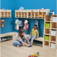 Flexeo® Hängegarderobe „Armadio“, Doppelablage, Postfach, mit Haken – Bild 12