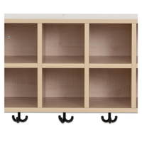 Flexeo® Garderoben-Hängeregal „Armadio“, Breite 80 cm, Tiefe 23 cm - 809183 h