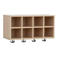 Flexeo® Garderoben-Hängeregal „Armadio“, Breite 80 cm, Tiefe 35 cm - 809187 b