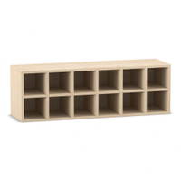 Flexeo® Garderoben-Hängeregal „Armadio“, Breite 120 cm, Tiefe 35 cm - 809189V0019 P01