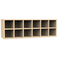 Flexeo® Garderoben-Hängeregal „Armadio“, Breite 120 cm, Tiefe 35 cm - 809189 a