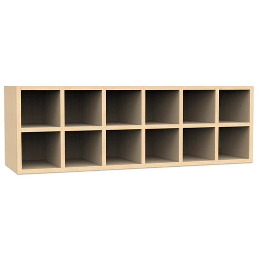 809189_a Flexeo® Garderoben-Hängeregal „Armadio“, Breite 120 cm, Tiefe 35 cm - 809189 a