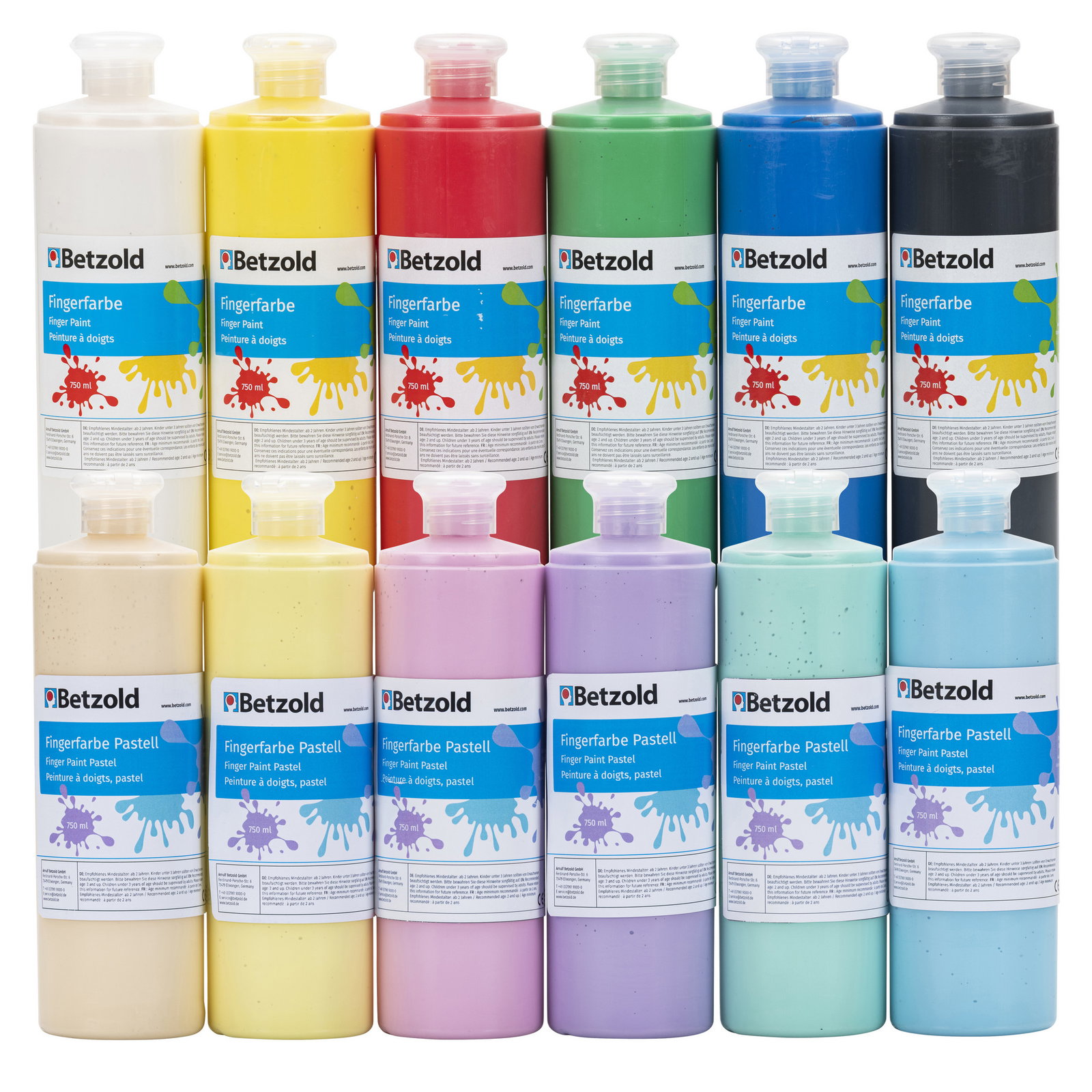 Betzold Fingerfarben, 6er-Set