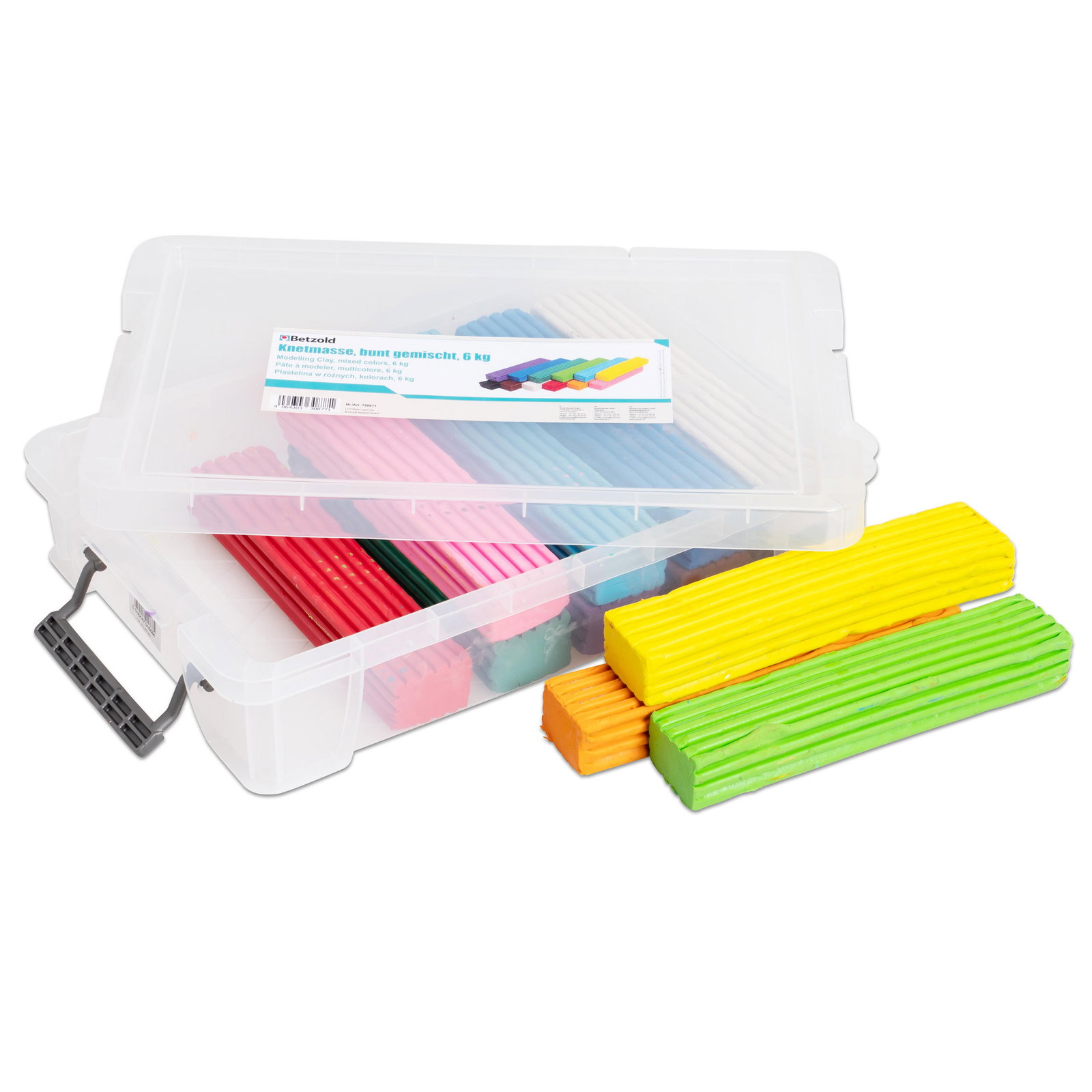 Betzold Knet-Set mit 12 Farben, je 500 g