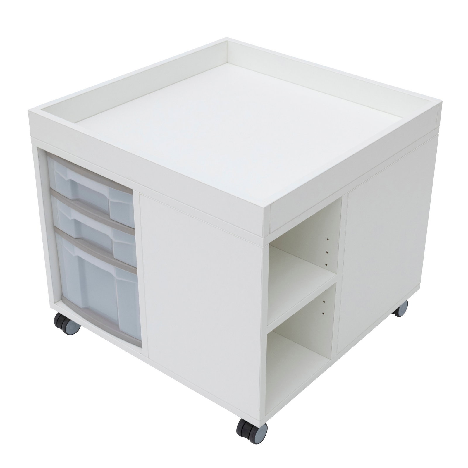 Materialwagen mit Aufkantung, quadratisch