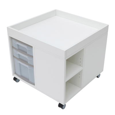 Materialwagen mit Aufkantung, quadratisch