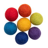 Regenbogen-Filzkugeln, 7 Farben, 137-teilig - Betzold Regenbogen Filzkugeln 7 Farben 137 teilig E 767270 c ZN
