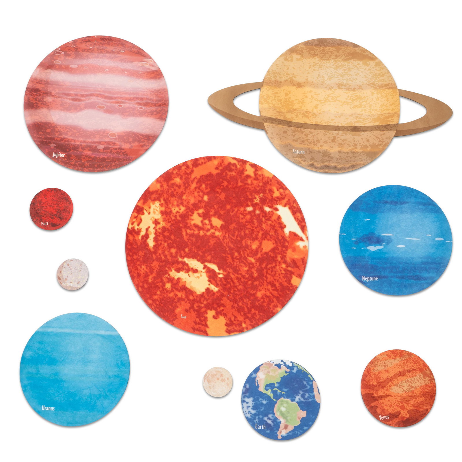 Bodenfliesen „Unser Sonnensystem“, 10er-Set