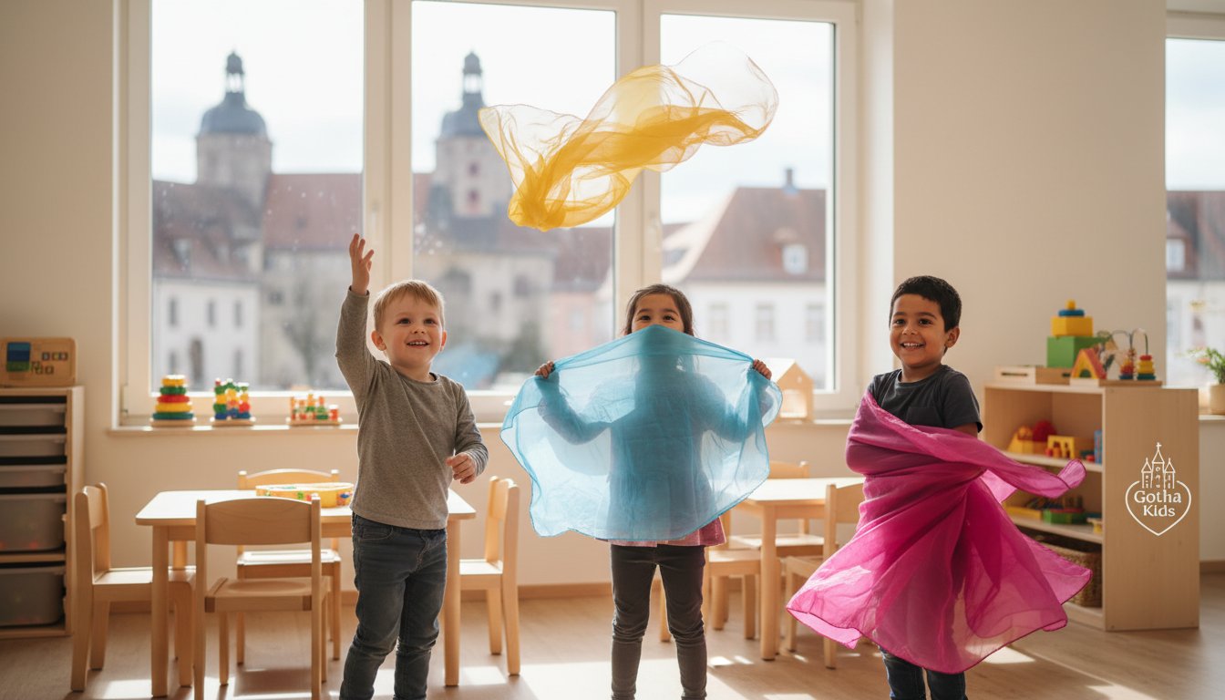 Chiffontücher in der Pädagogik: Vielseitige Begleiter für Krippe, Kita und Schule