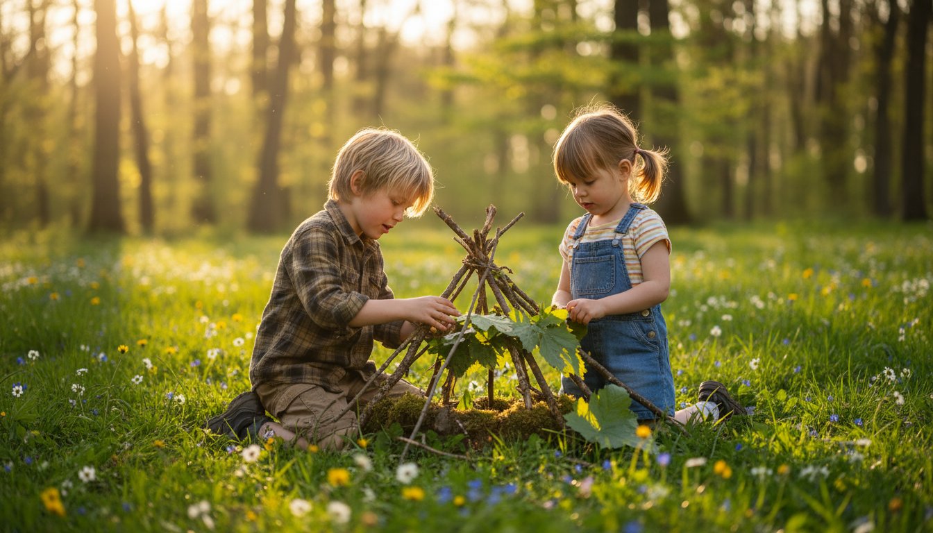 Draußen spielen mit Kindern: Über 50 kreative Ideen für jede Jahreszeit