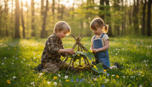 Draußen spielen mit Kindern: Über 50 kreative Ideen für jede Jahreszeit