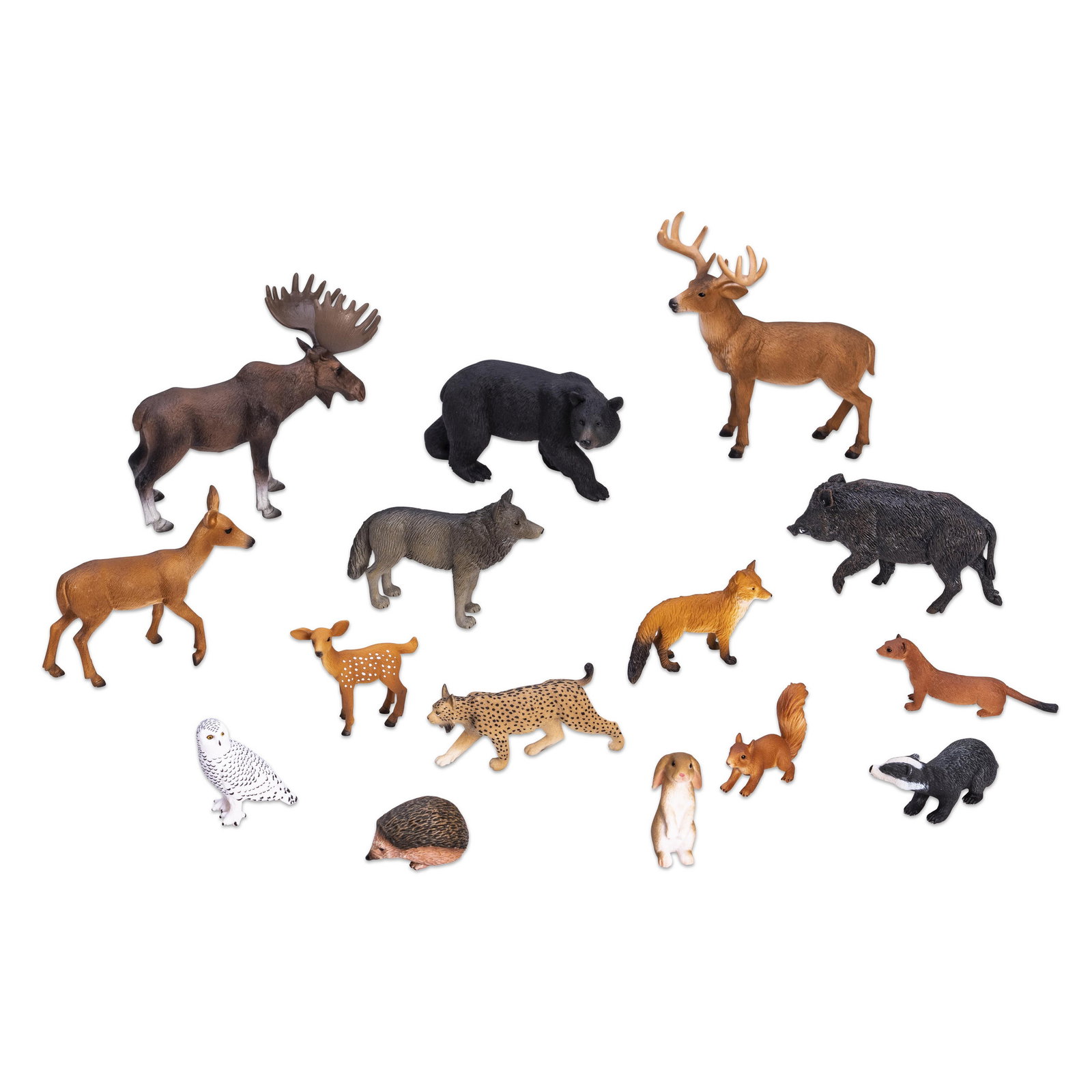 Betzold Waldtiere-Europa-Set, 15-tlg.