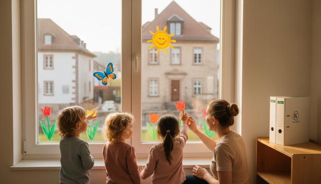 Fensterbilder für den Frühling in der Kita: Pädagogische Gestaltungsideen und Praxistipps