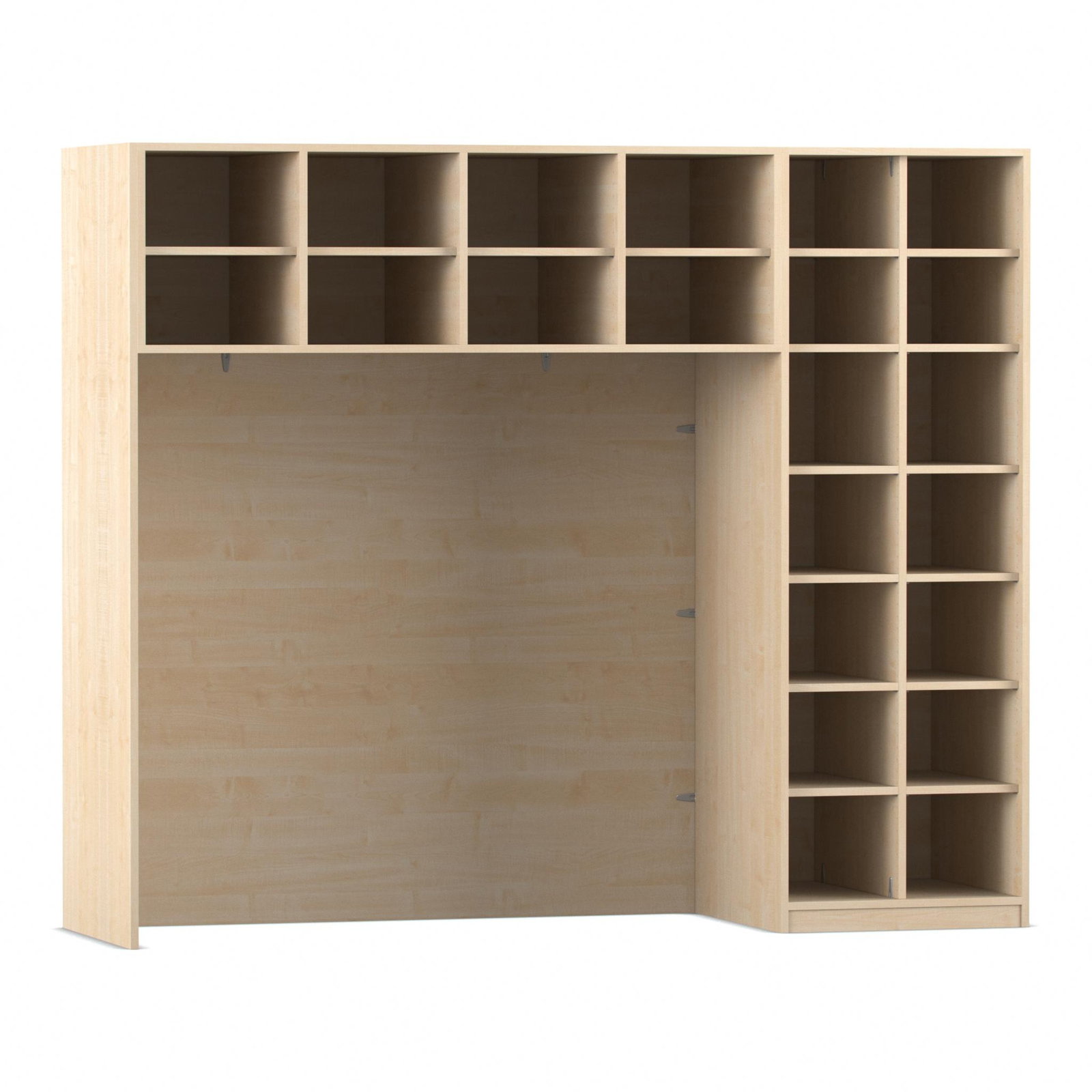 Flexeo® Bettzeugschrank für Liegen, 22 Fächer, H x B: 190 x 226 cm