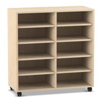 Flexeo® Regal, 2 Reihen, 10 Fächer, niedrig – Bild 22