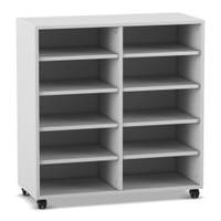 Flexeo® Regal, 2 Reihen, 10 Fächer, niedrig – Bild 17