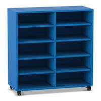 Flexeo® Regal, 2 Reihen, 10 Fächer, niedrig – Bild 20
