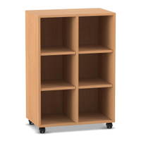 Flexeo® Regal, 2 Reihen, 6 Fächer, H x B x T: 98 x 66,5 x 40,8 cm – Bild 9