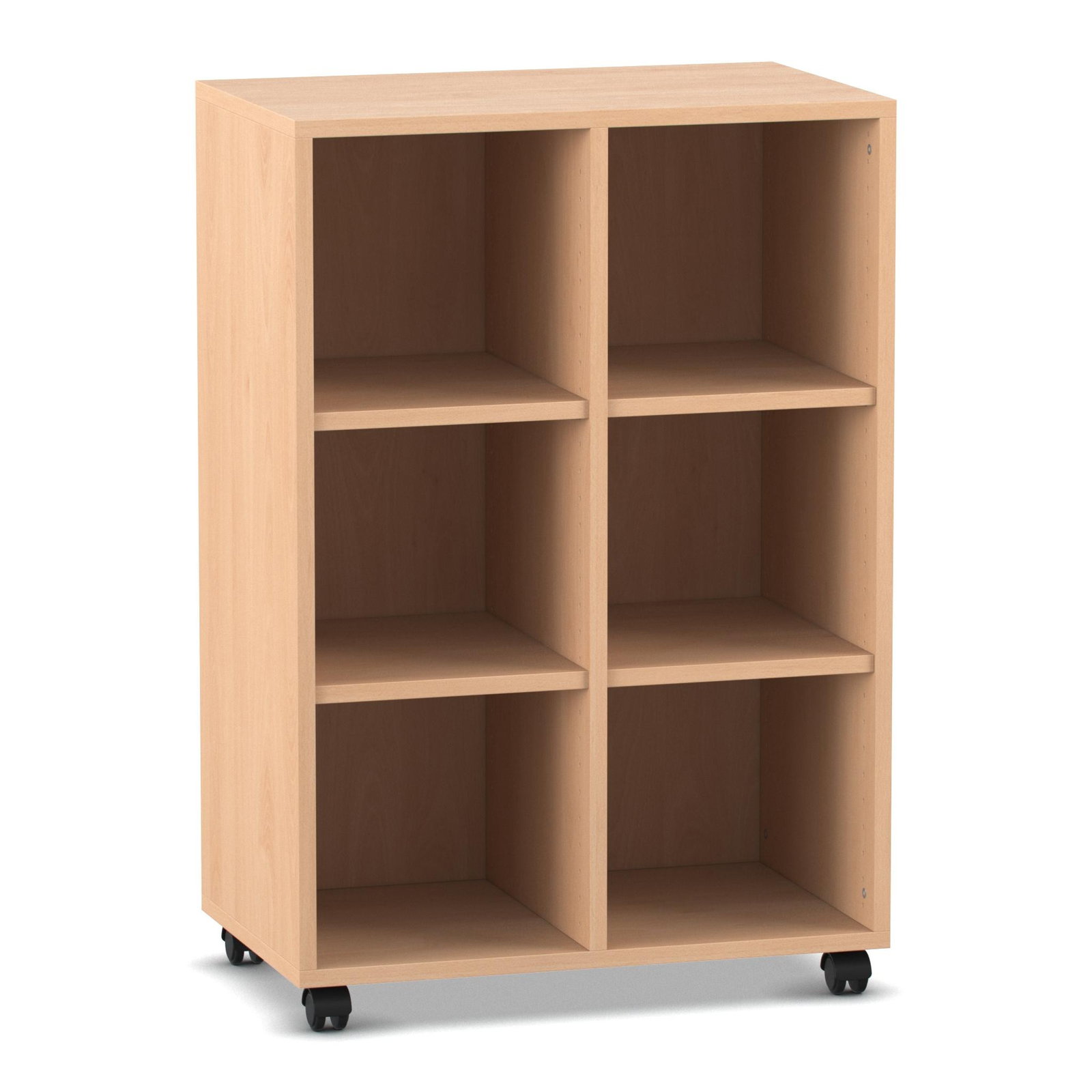 Flexeo® Regal, 2 Reihen, 6 Fächer, H x B x T: 98 x 66,5 x 40,8 cm