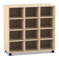 Flexeo® Regal, 3 Reihen, 12 Fächer, niedrig - Flexeo Regal 3 Reihen 12 Faecher niedrig 806009V0009 P01 ZN