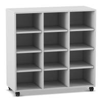 Flexeo® Regal, 3 Reihen, 12 Fächer, niedrig – Bild 17