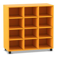 Flexeo® Regal, 3 Reihen, 12 Fächer, niedrig - Flexeo Regal 3 Reihen 12 Faecher niedrig 806009V0037 P01 ZN