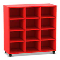 Flexeo® Regal, 3 Reihen, 12 Fächer, niedrig – Bild 15