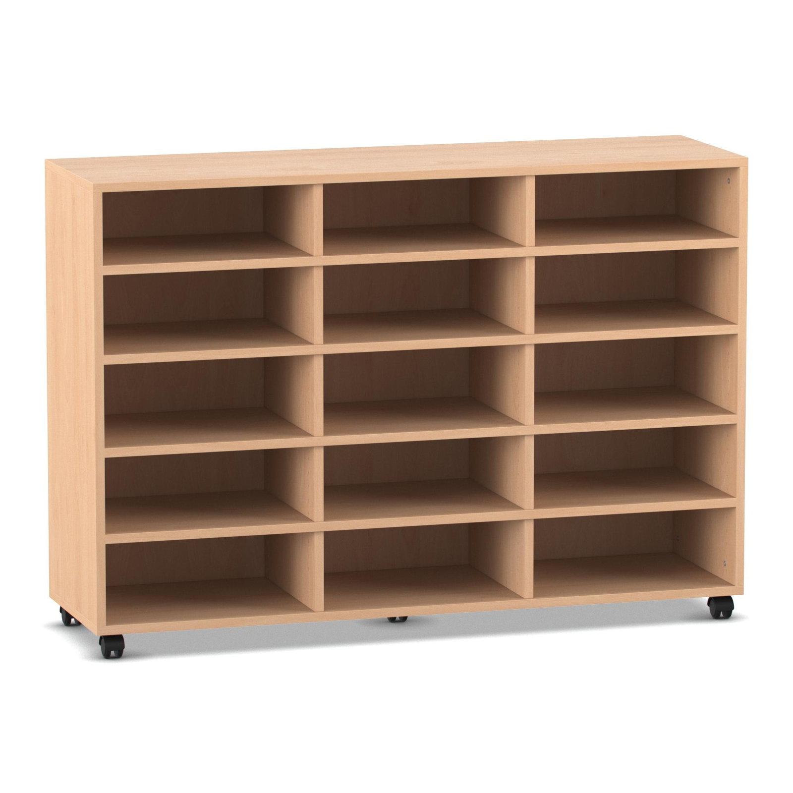 Flexeo® Regal, 3 Reihen, 15 Fächer