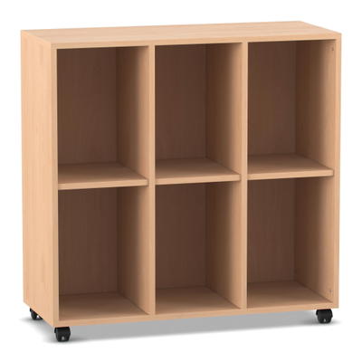 Flexeo® Regal, 3 Reihen, 6 Fächer
