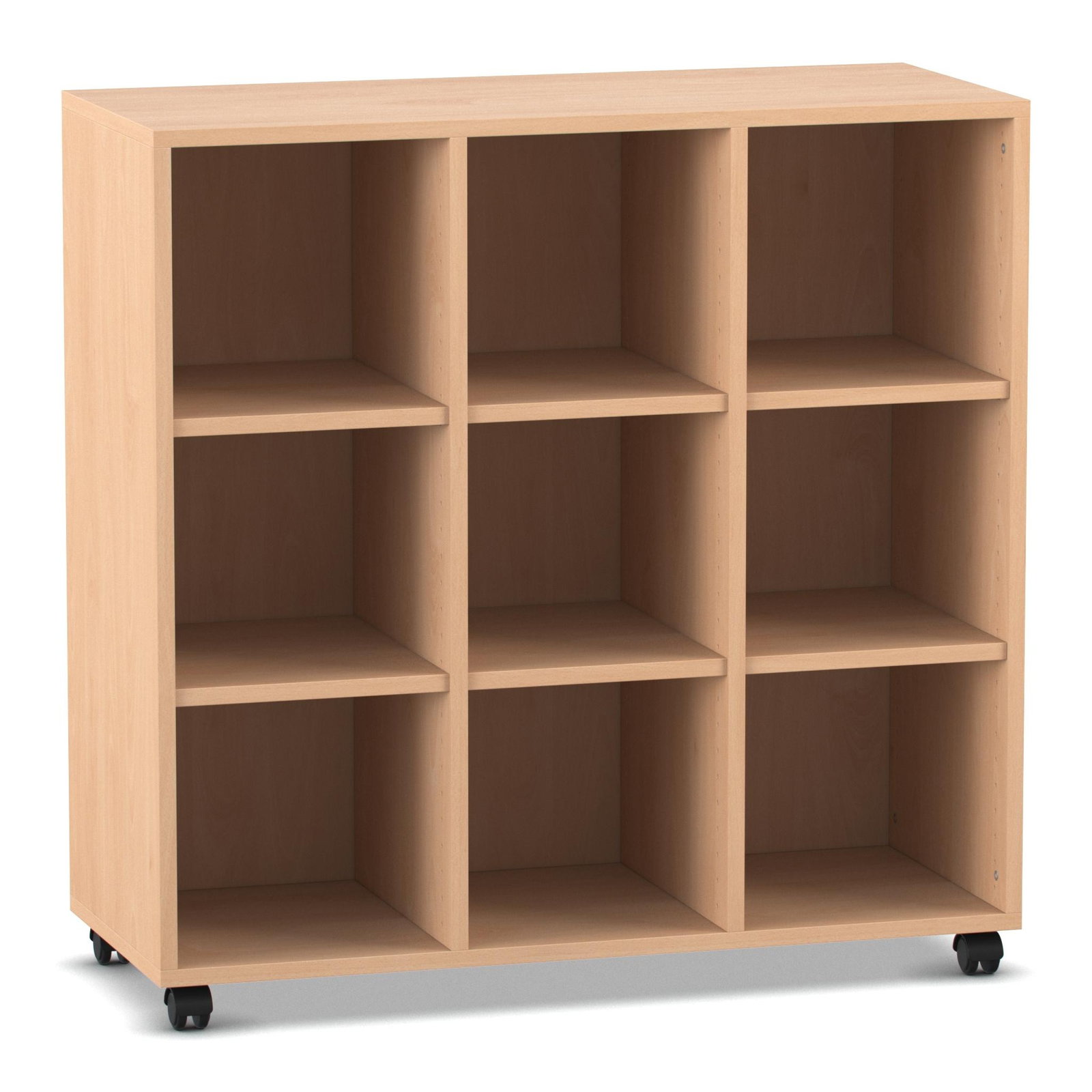 Flexeo® Regal, 3 Reihen, 9 Fächer, Breite 98,6 cm