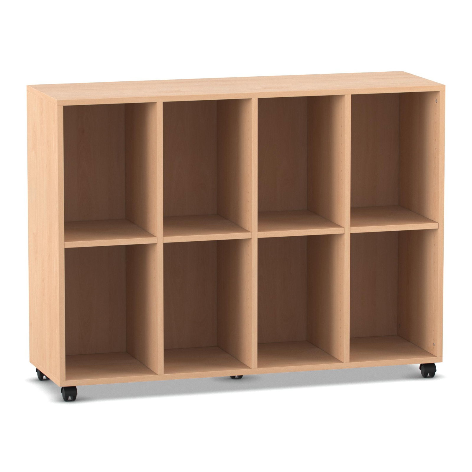 Flexeo® Regal, 4 Reihen, 8 Fächer