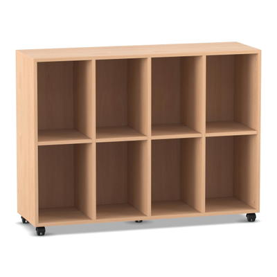 Flexeo® Regal, 4 Reihen, 8 Fächer