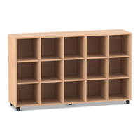 Flexeo® Regal, 5 Reihen, 15 Fächer – Bild 6
