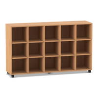 Flexeo® Regal, 5 Reihen, 15 Fächer – Bild 8