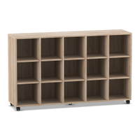 Flexeo® Regal, 5 Reihen, 15 Fächer - Flexeo Regal 5 Reihen 15 Faecher 806007V0025 P01 ZN
