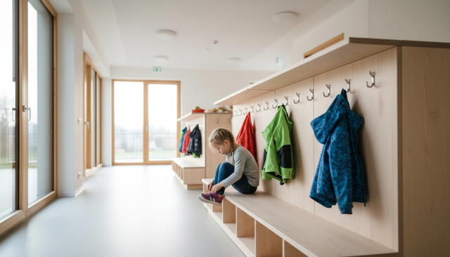 Kindergarderobe mit Sitzbank: Mehr als nur Ordnung im Kita-Flur