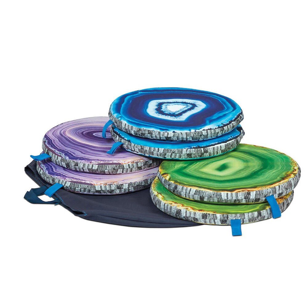 Sitzkissen-Set ‚Mineral Slice‘ (6-teilig)
