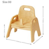 Krippenstuhl mit Sitzknauf – 2er Set - PT1073 Millhouse Early Years Furniture Sturdy Chair With Pommel Dimensions RGB 1000