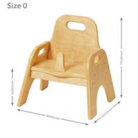 Krippenstuhl mit Sitzknauf – 2er Set - PT1074 Millhouse Early Years Furniture Sturdy Chair With Pommel Dimensions RGB 1000